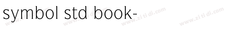symbol std book字体转换